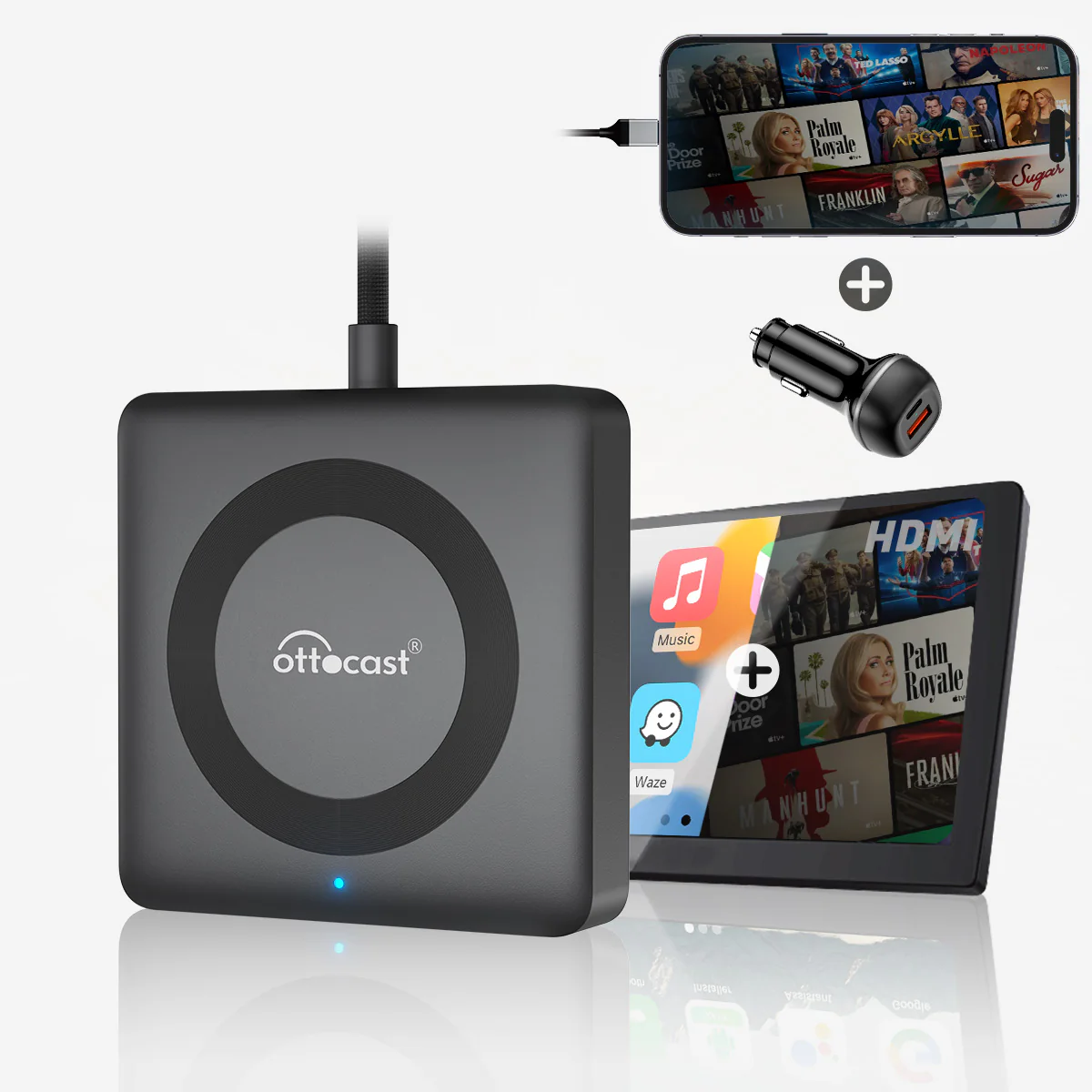 Car TV Mate Pro- HDMI™ Multimedia & Wireless CarPlay Adapter - Image 9
