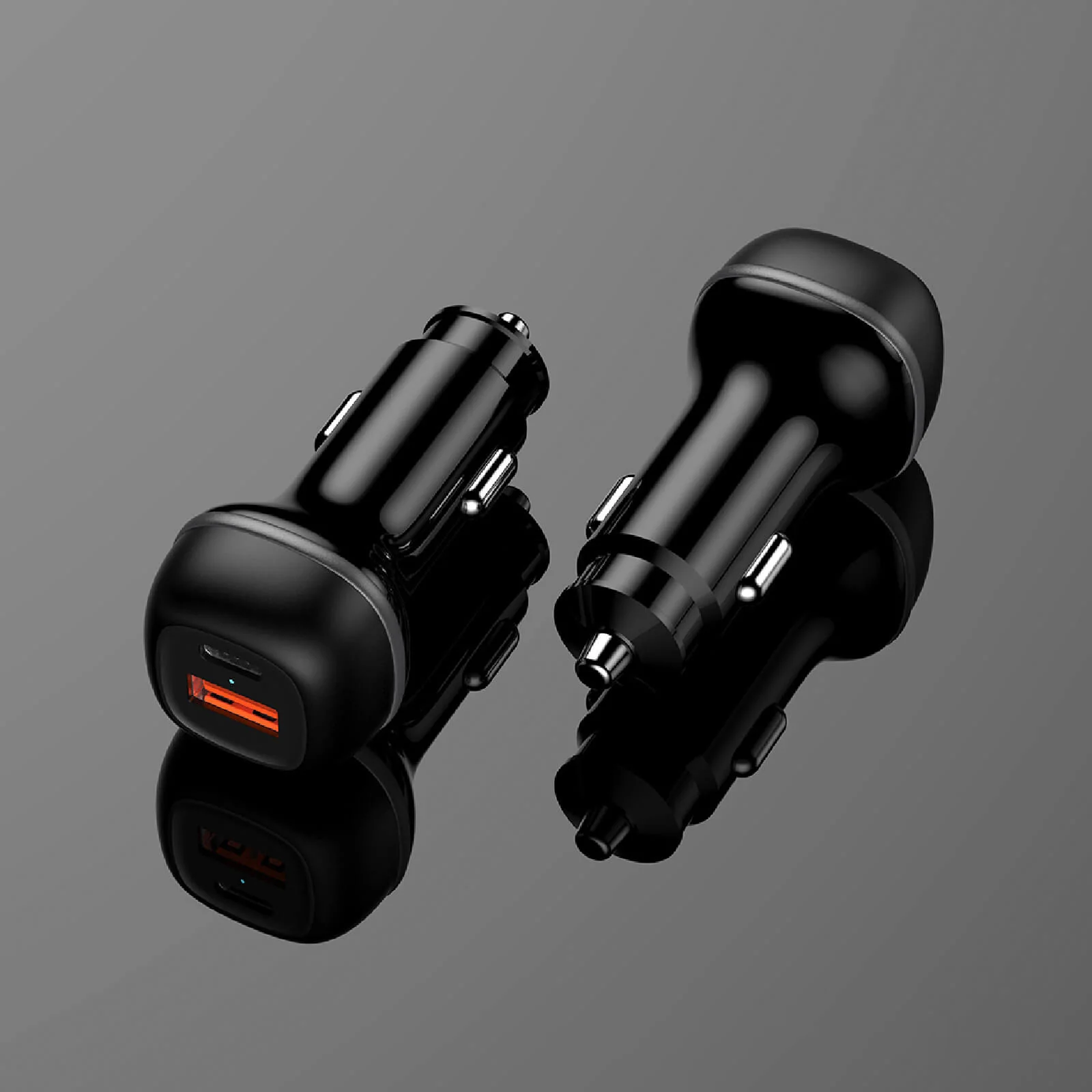 Fast Car Charger Dual USB-C & USB-A - Image 3