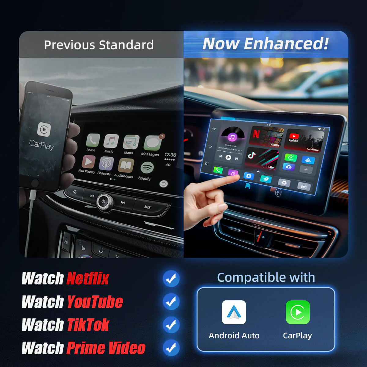 (LIMITED STOCK) Play2Video Pro Wireless CarPlay/ Android Auto All-in-one Adapter - Image 2