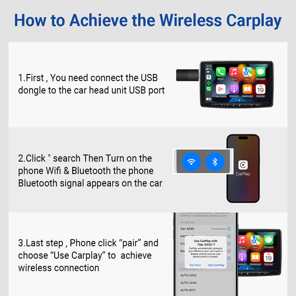 OTTOCAST Mini  Wireless CarPlay/Android Auto Adapter - Image 6