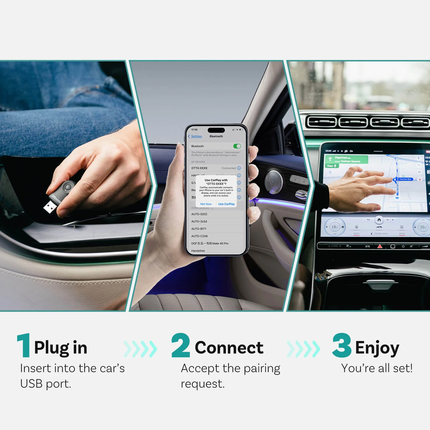 Mini Wireless CarPlay/Android Auto Adapter - Image 7