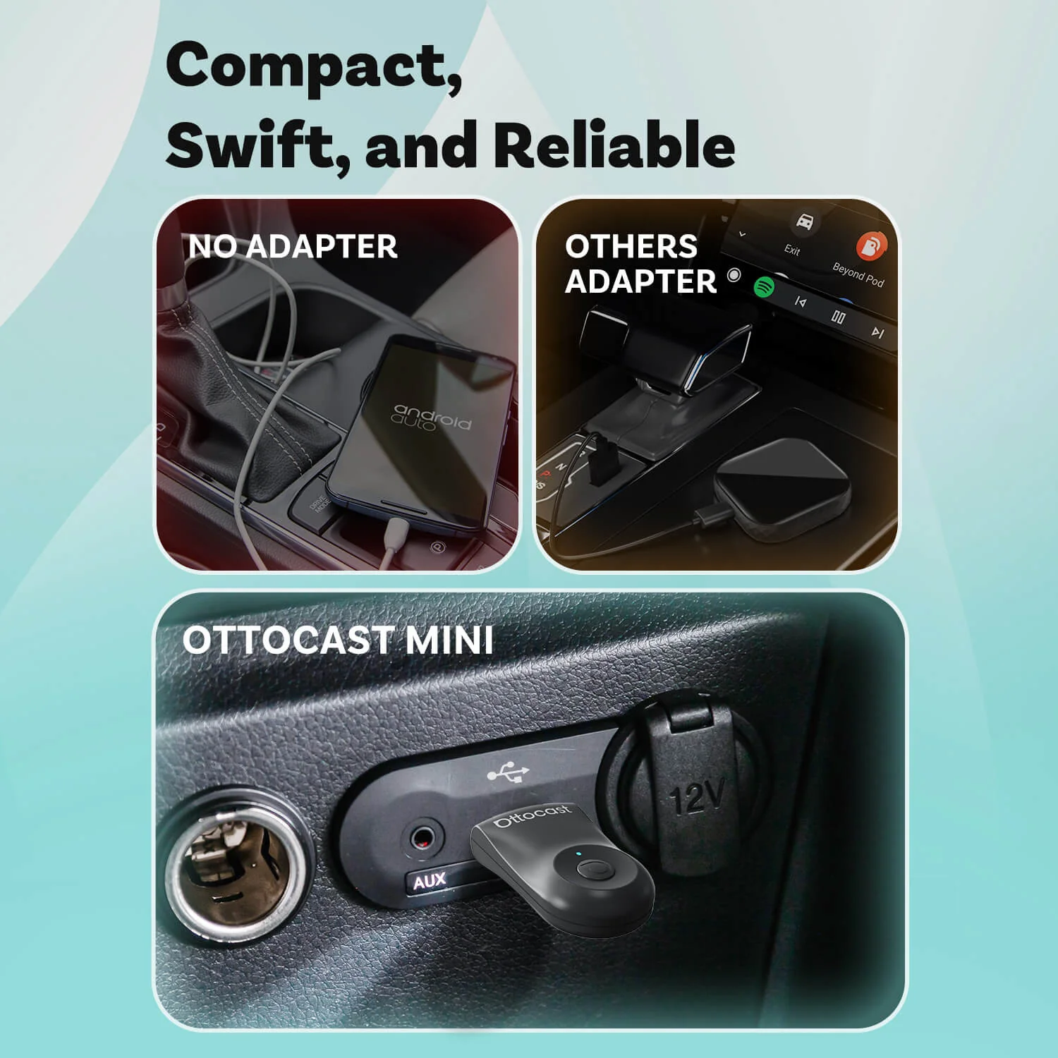 (EXCLUSIVE PRICE)-2-in-1 Mini Wireless CarPlay/Android Auto Adapter - Image 5