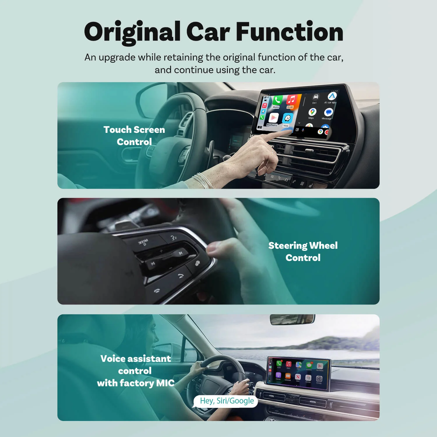 (EXCLUSIVE PRICE)-2-in-1 Mini Wireless CarPlay/Android Auto Adapter - Image 9