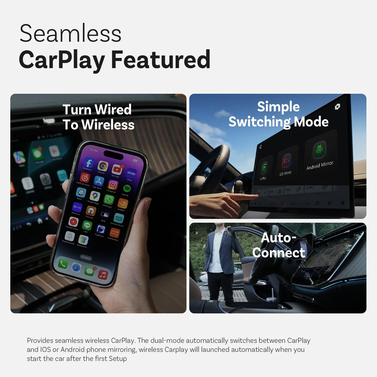 Mirror Touch Wireless CarPlay Adapter - Image 5