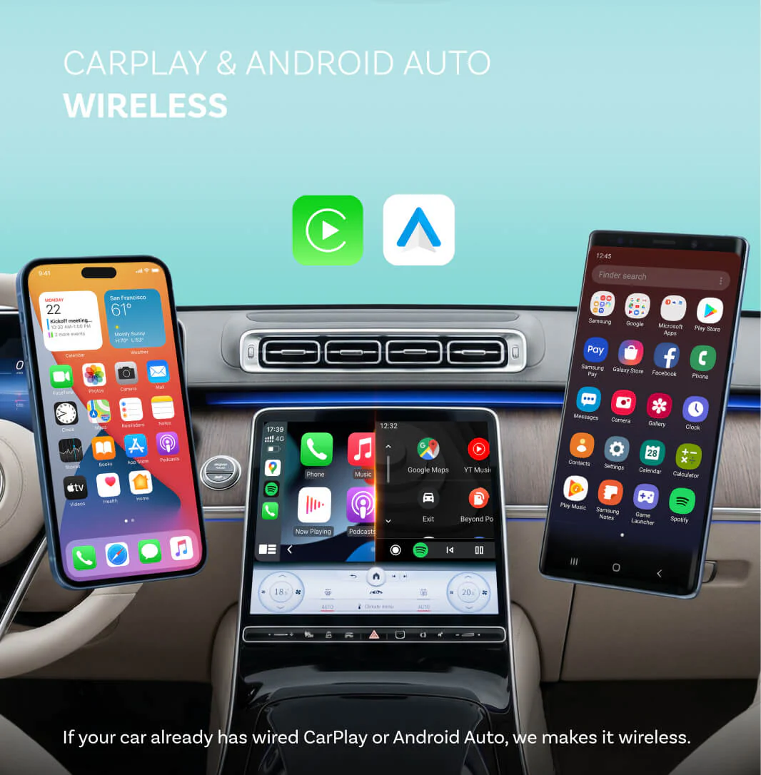 Ottocast Mini NOVA Wireless CarPlay/Android Auto Adapter - Image 3