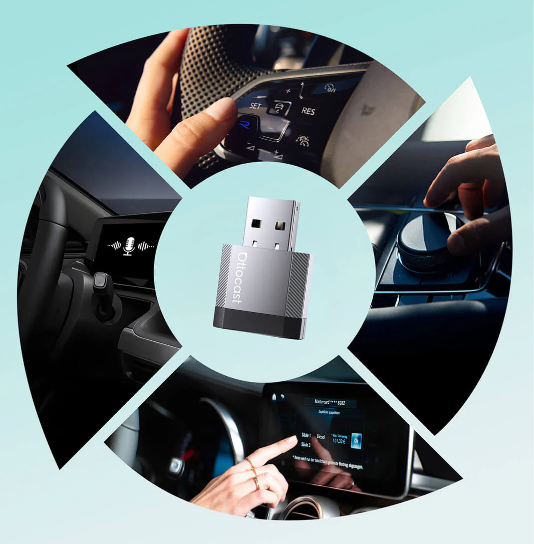 Ottocast Mini NOVA Wireless CarPlay/Android Auto Adapter - Image 9