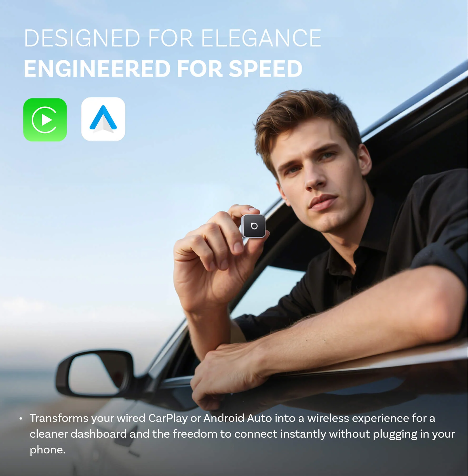 Ottocast Mini Cube 3.0 Wireless CarPlay/Android Auto Adapter - Image 3