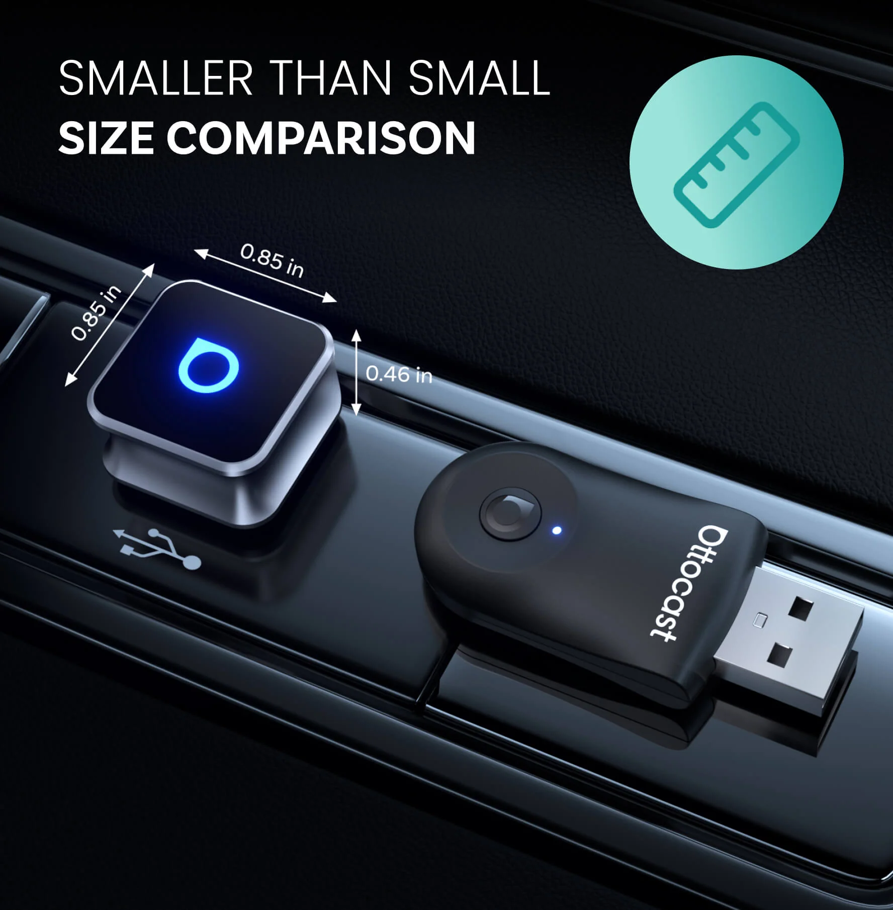 Ottocast Mini Cube 3.0 Wireless CarPlay/Android Auto Adapter - Image 4