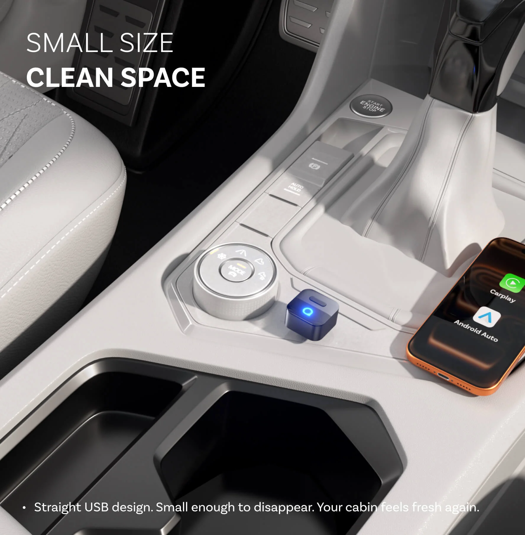 Ottocast Mini Pico Wireless CarPlay/Android Auto Adapter - Image 4