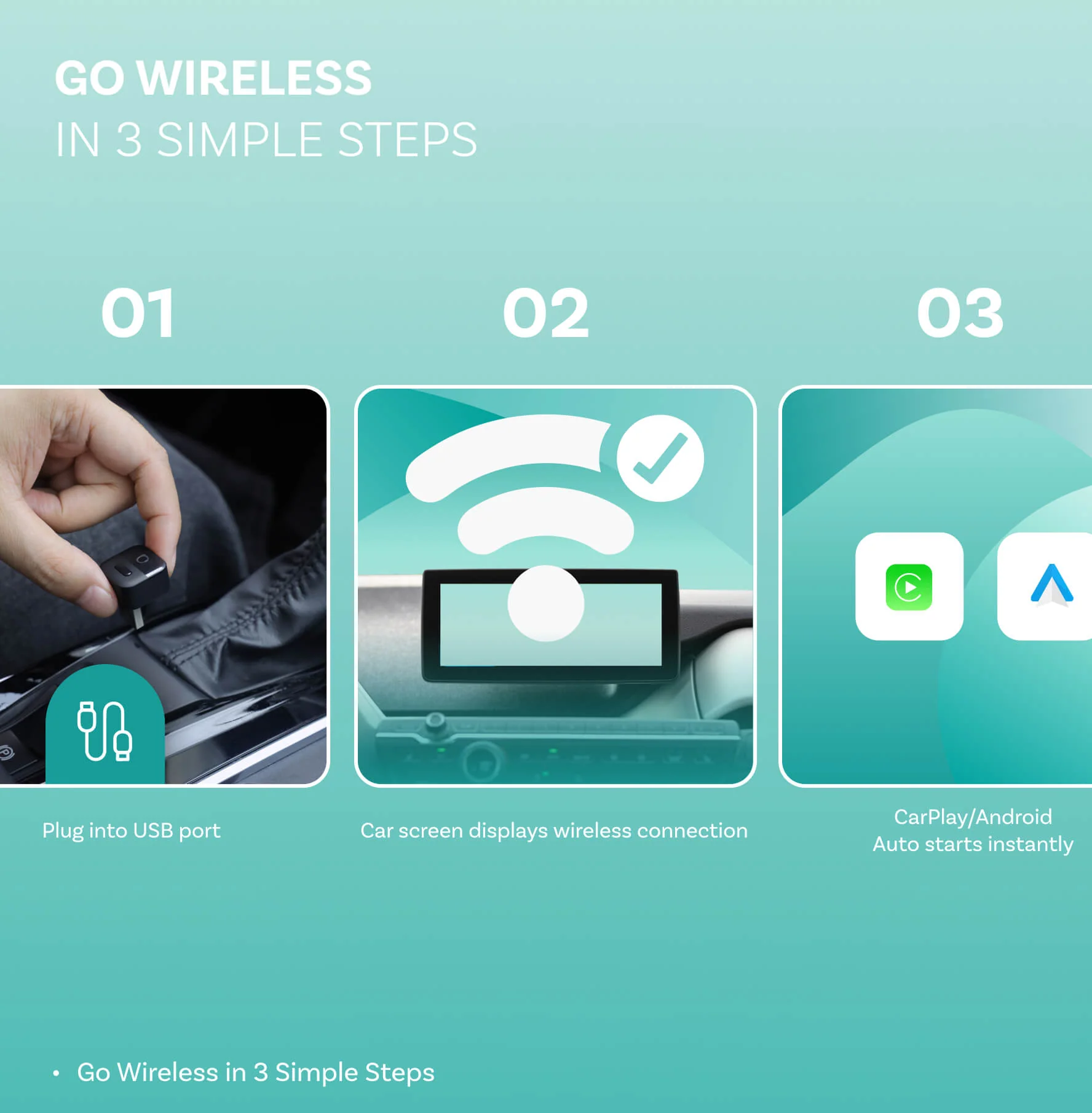 Ottocast Mini Pico Wireless CarPlay/Android Auto Adapter - Image 5
