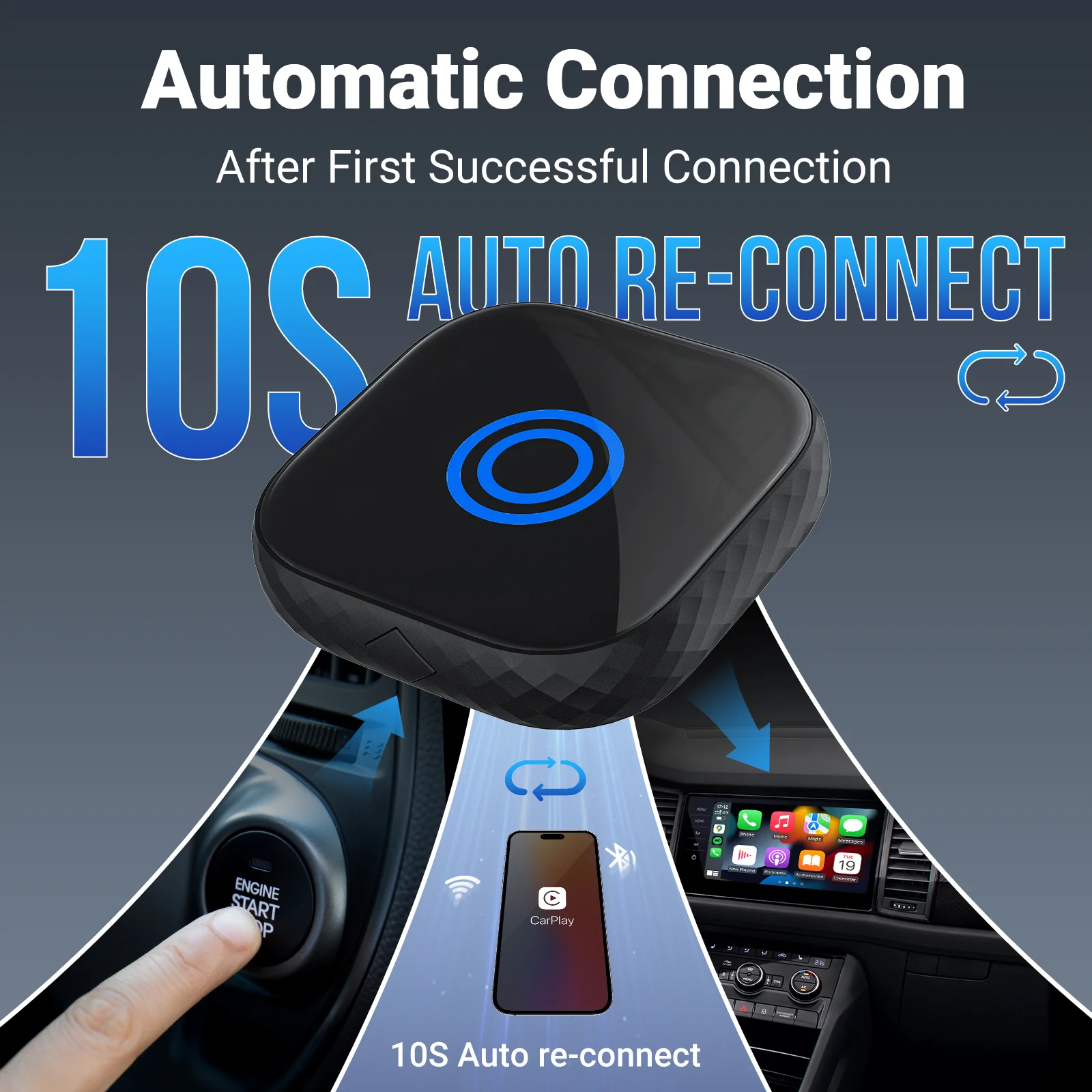 The Smart Car Link Wireless CarPlay/Android Auto 2 in 1 Adapter - Image 8