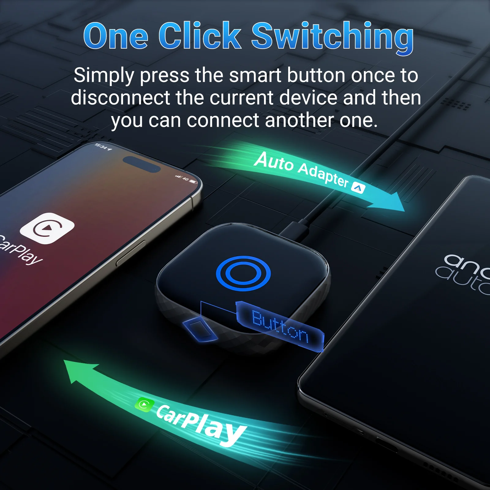 The Smart Car Link Wireless CarPlay/Android Auto 2 in 1 Adapter - Image 9