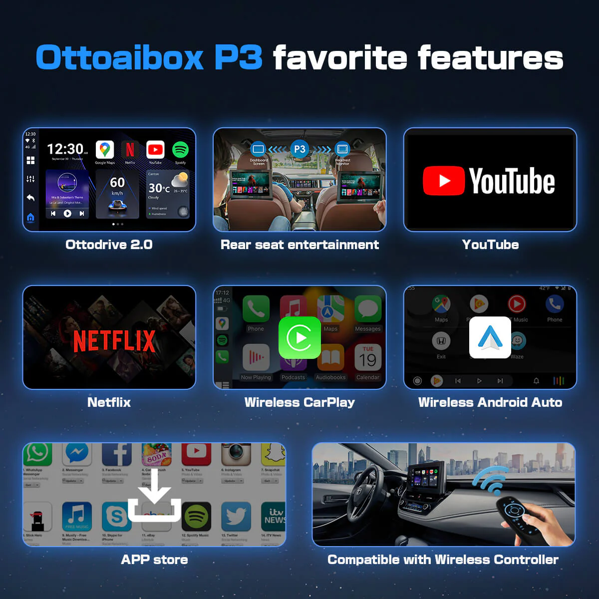 (Today Special Offer 26% OFF) OttoAibox P3 CarPlay AI Box - Image 5