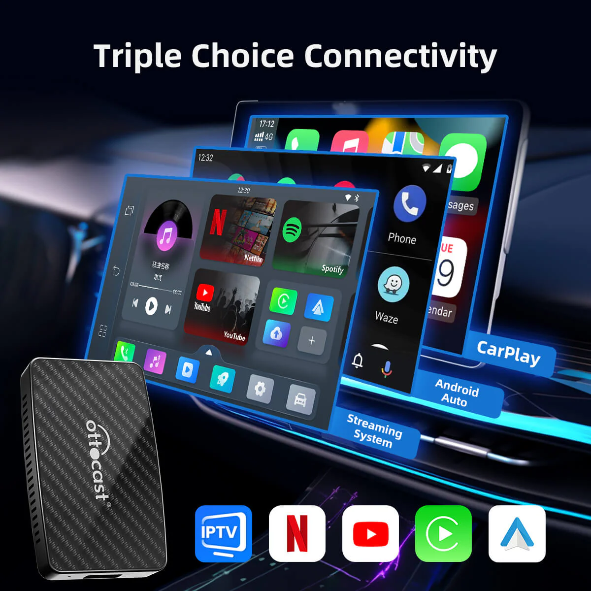 (Today Special Offer 40% OFF) Play2Video Pro Wireless CarPlay/ Android Auto Adapter With YouTube & Netflix - Image 3